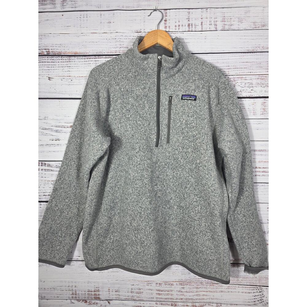 Patagonia Better Sweater 1/4 Zip Fleece Men's Large Gray Pullover Jacket